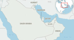 British military says ship caught fire after being hit off coast of Qatar