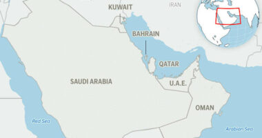 British military says ship caught fire after being hit off coast of Qatar
