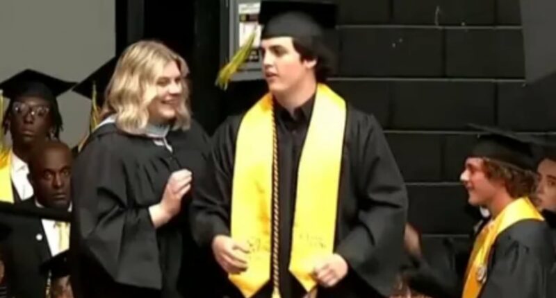 Brother of Texas teen accepts his diploma a year after his twin died