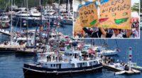 California activists part of flotilla deported for trying to enter Gaza
