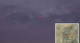 Canyon fire explodes to 2,000 acres outside Ridgecrest