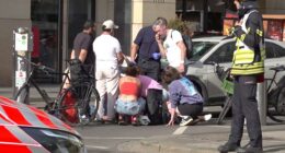 Car plows into pedestrian zone killing 2 as police detain driver and investigate motive