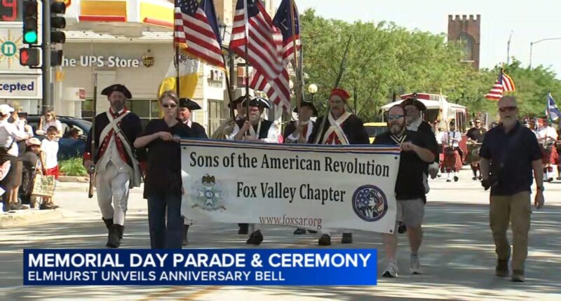 Ceremonies, parades across Chicago area marking Memorial Day, including in Naperville, Arlington Heights, Aurora