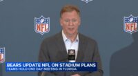Chicago Bears stadium news: NFL Commissioner Roger Goodell appears to emphasize two viable sites are Arlington Heights, Hammond
