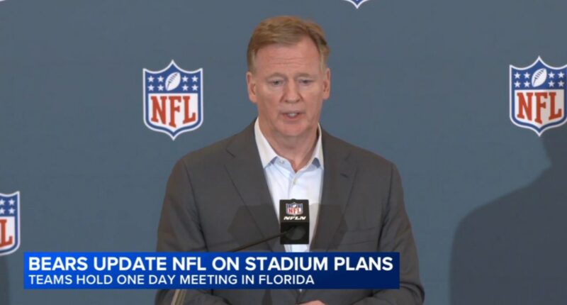 Chicago Bears stadium news: NFL Commissioner Roger Goodell appears to emphasize two viable sites are Arlington Heights, Hammond