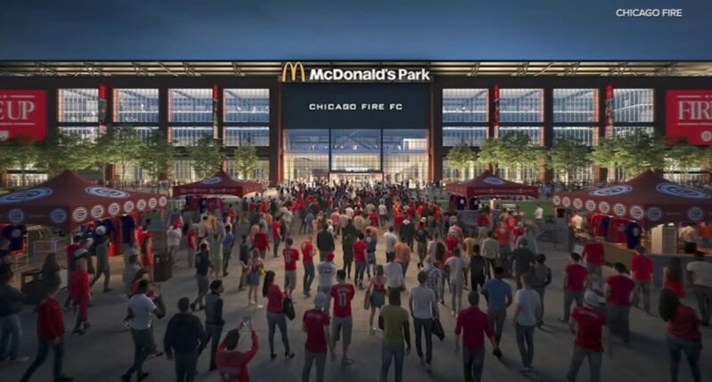 Chicago Fire's new stadium at The 78 will be named McDonald's Park in South Loop