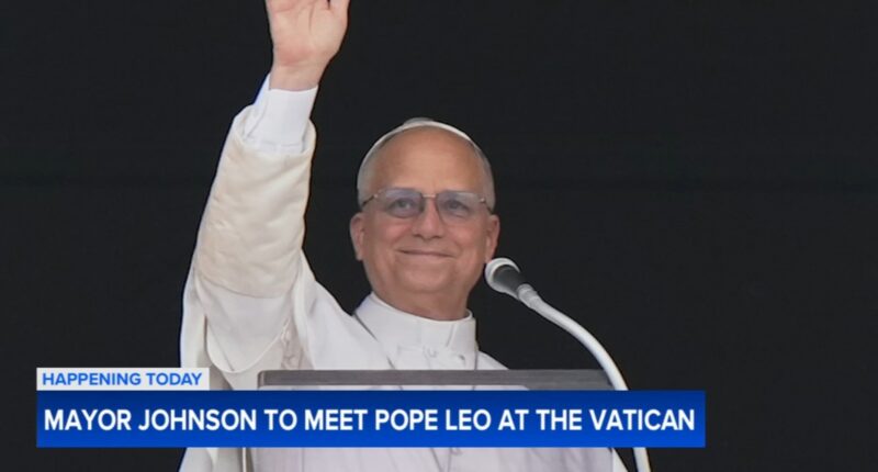 Chicago Mayor Brandon Johnson bringing gifts for Pope Leo XIV on Rome trip