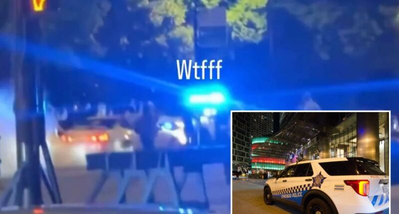 Chicago teen takeover mob rams police cruiser backward, swarms car as onlookers cheer: video