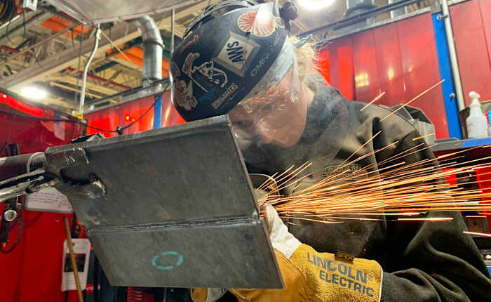 Community college student from Michigan to be 1st woman to represent US at world welding competition