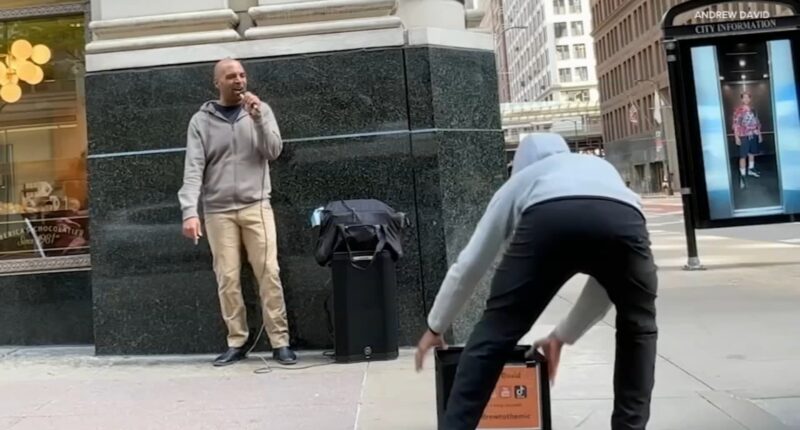 Community rallies behind street performer Andrew David who says thief stole tips at State and Madison in Chicago Loop: VIDEO