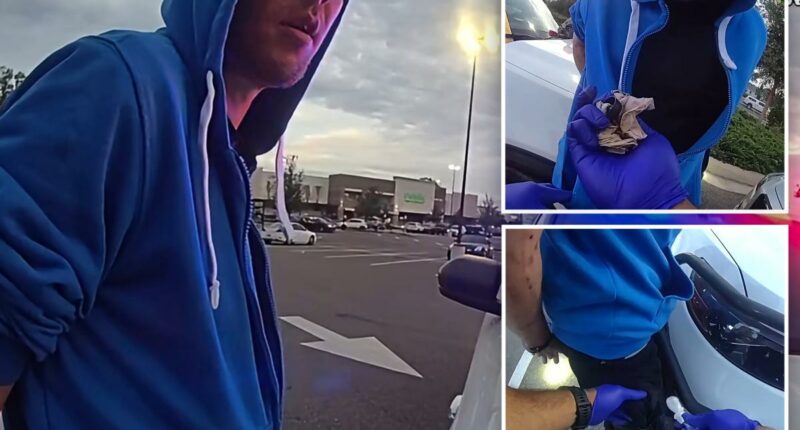 Crazed fugitive blows fentanyl in Florida cop's face and claims 'it's sugar,' wild bodycam footage shows
