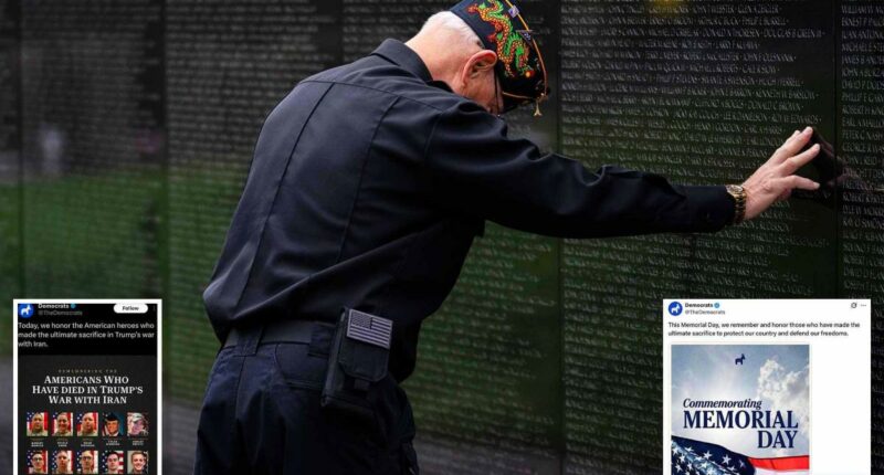 Dems delete Memorial Day post using US service members' deaths to take potshot at Trump