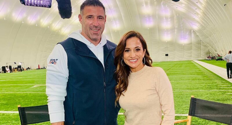 Dianna Russini seen kissing her husband as she's spotted for first time after Mike Vrabel scandal... as friends reveal how they've handled crisis