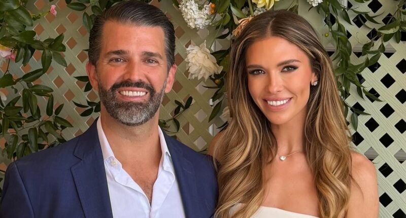 Donald Trump Jr's new wife Bettina Anderson shows off wedding rings
