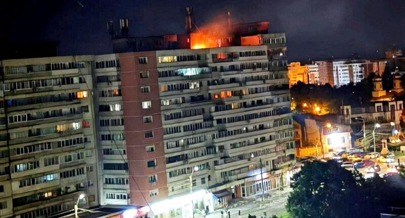 Drone strikes apartment building in NATO member Romania as Russia attacks neighboring Ukraine