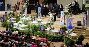 Eight children killed in Louisiana mass shooting remembered at funeral