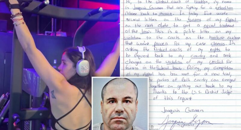 El Chapo's wife shares gym video after judge nixes her husband's pleas for new trial