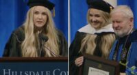 Erika Kirk recalls Charlie Kirk during Hillsdale graduation speech