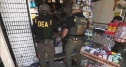 Feds seize mountain of fentanyl from 'open-air drug market' in massive crackdown targeting gang crews