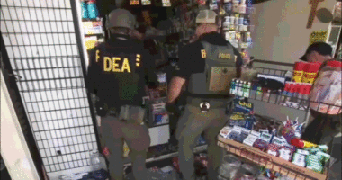 Feds seize mountain of fentanyl from 'open-air drug market' in massive crackdown targeting gang crews