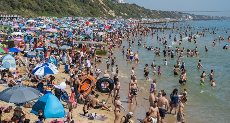 Feeling hot, hot, hot... Britain hits 32C and set to break record