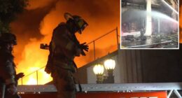 Fire breaks out in downtown LA, 100 firefighters at the scene
