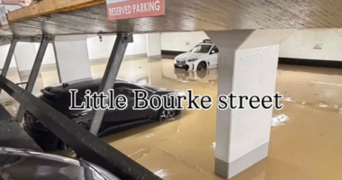 Power outage caused by burst water main Melbourne CBD