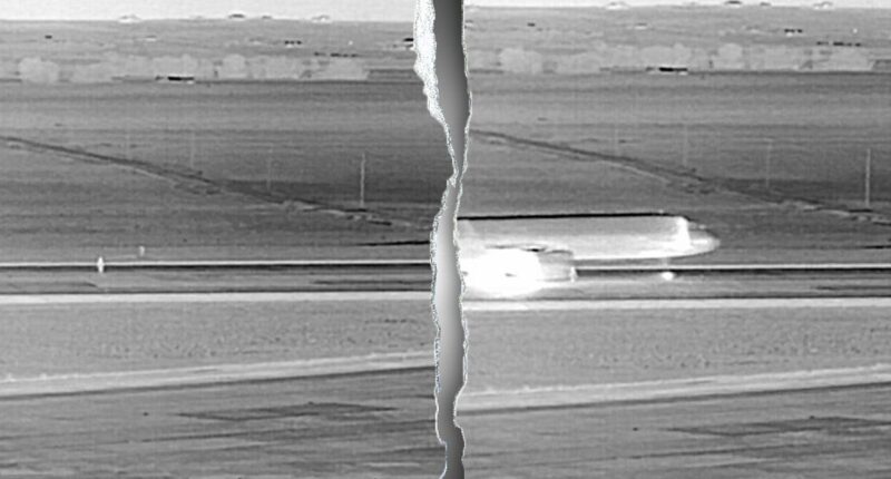 Footage shows moments before Frontier Airlines jet struck person on Denver airport runway