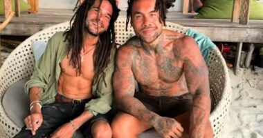 Former Wallabies star Digby Ioane (right) now resides in Samoa and has become embroiled in a war of words with a follower who made stunning accusations about his behaviour