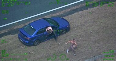 Fugitives fired at bystanders in chaotic cross-border chase