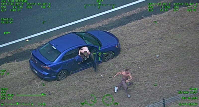 Fugitives fired at bystanders in chaotic cross-border chase