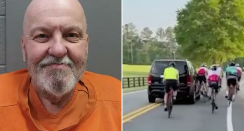 Georgia driver Jerry Ross allegedly ran over two cyclists riding along road