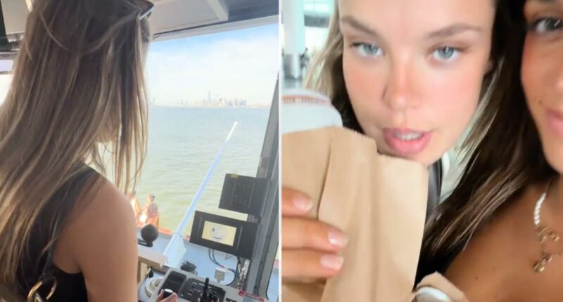 German tourists 'driving' Staten Island Ferry crew give steering lessons