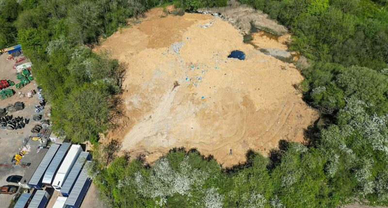 Giant 30,000 tonne fly-tip found at protected beauty spot