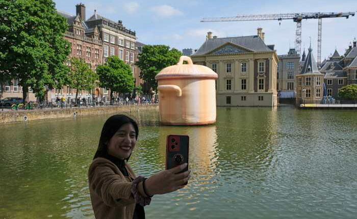 Giant inflatable artworks have taken over The Hague