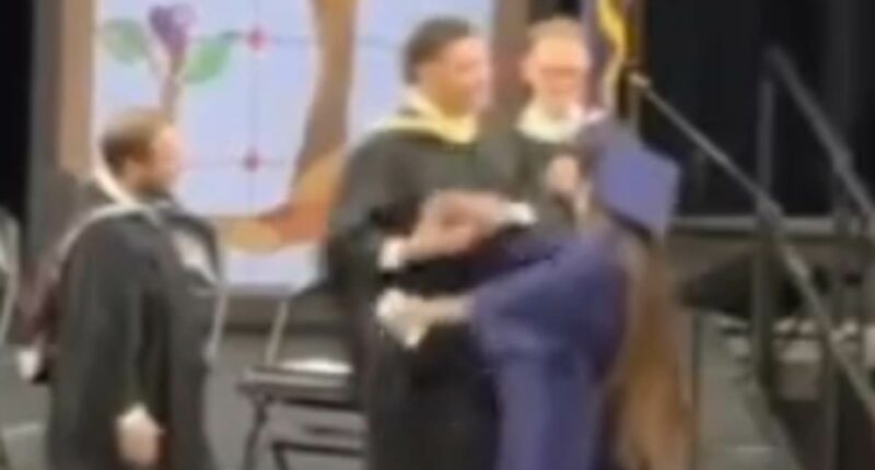 Graduation thrown into chaos as teacher grapples with dancing students