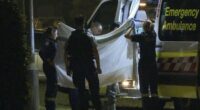 Grim sight at home where three people were found dead
