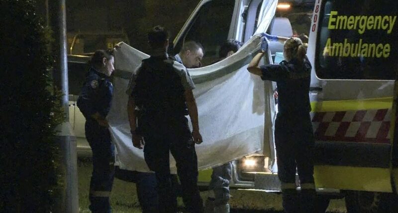 Grim sight at home where three people were found dead