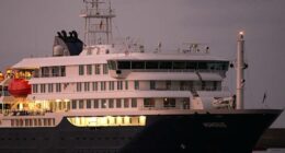 Hantavirus-stricken cruise ship arrives at Tenerife in Spain's Canary Islands