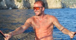 Happy Birthday! David Beckham, 51, shows off his chiselled physique