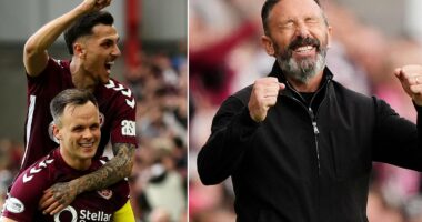 Hearts boss Derek McInnes urges his players to go full throttle as they close in on title glory