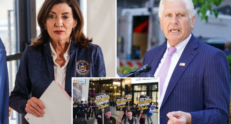 Hochul pushed LIRR strike to pick up votes on Long Island from Blakeman: transit union chief