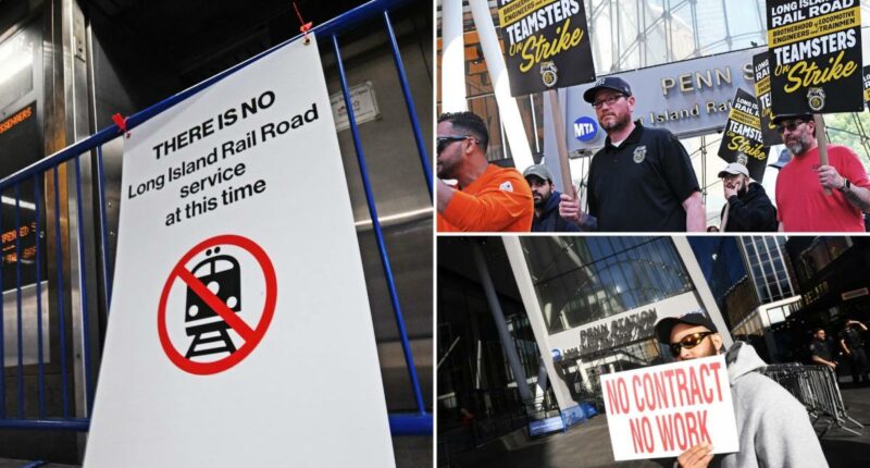 Hundreds of picketing LIRR workers make $100K-plus in overtime