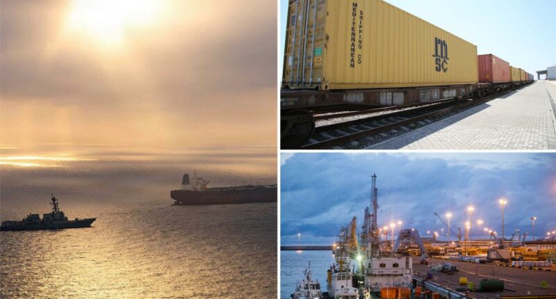 Iran is using Caspian Sea, highways and a railroad to China to bypass US blockade of Hormuz
