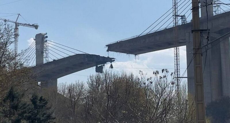 Iranian bridge which is tallest in Middle East destroyed by US-Israeli airstrikes after Trump threatens to bomb Tehran 'back to Stone Age'