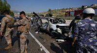 Israeli drone strikes near Beirut kill 4 and southern airstrikes kill at least 13