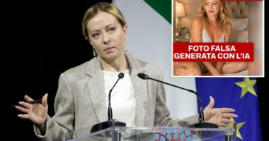 Italian PM Giorgia Meloni shares spicy AI photo of herself as she blasts misinfo â but admits it 'improved me quite a bit'