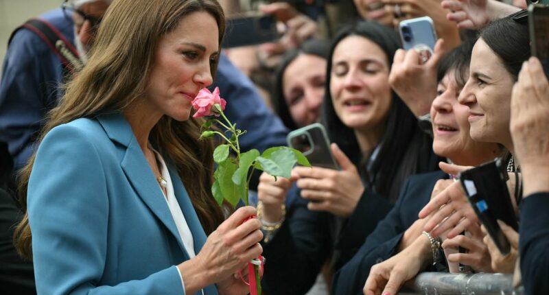Italians hang out of window and shower Kate with gifts as Princess of Wales delights fans on solo royal visit - RECAP