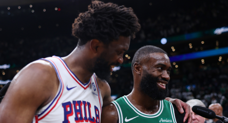 Jaylen Brown: Joel Embiid was 'flopping around' and 'got some extra calls' in 76ers' Game 7 win over Celtics