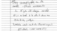 Jeffrey Epstein's purported suicide note.